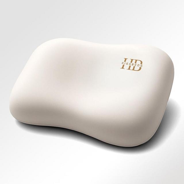 HighBeds Cervical Neck Pillow for Memory Foam – Soft Ergonomic Side Sleeper Pillow for Neck Pain Relief, Ice Silk Zipperless Pillowcase, Eco-Friendly and Durable Material