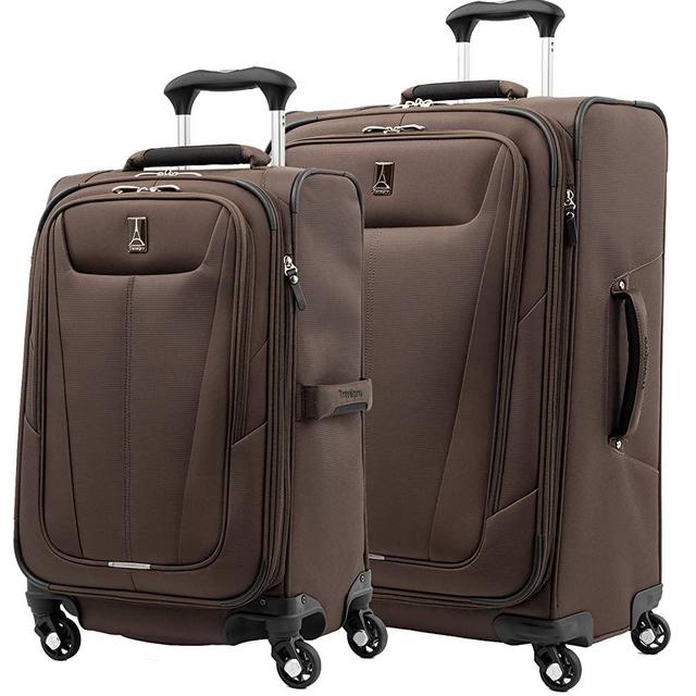 Travelpro Maxlite 5 Softside Expandable Luggage with 4 Spinner Wheels, Lightweight Suitcase, Men and Women, Mocha, 2-Piece Set (21/29)