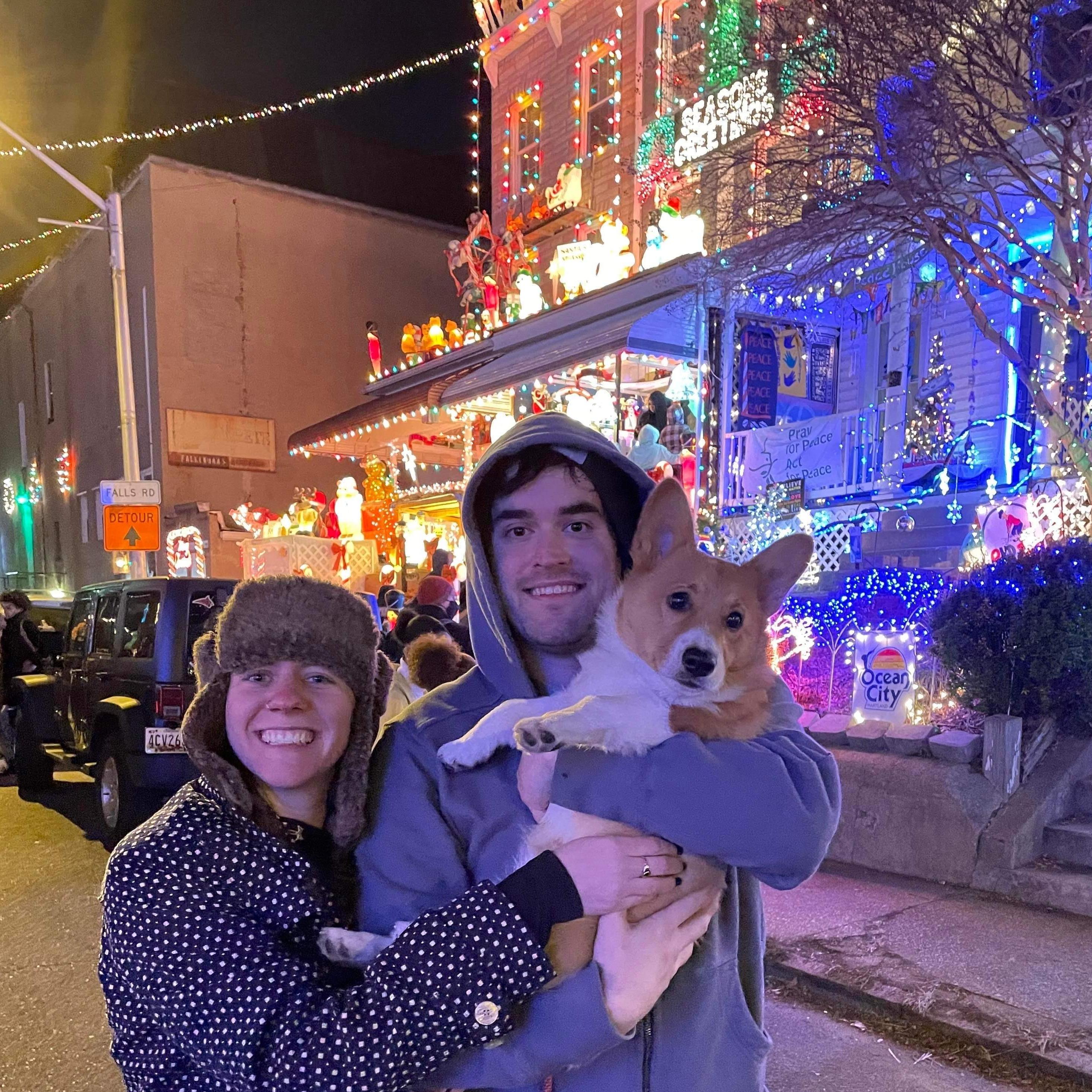 Family photo on 34th Street. December 2021