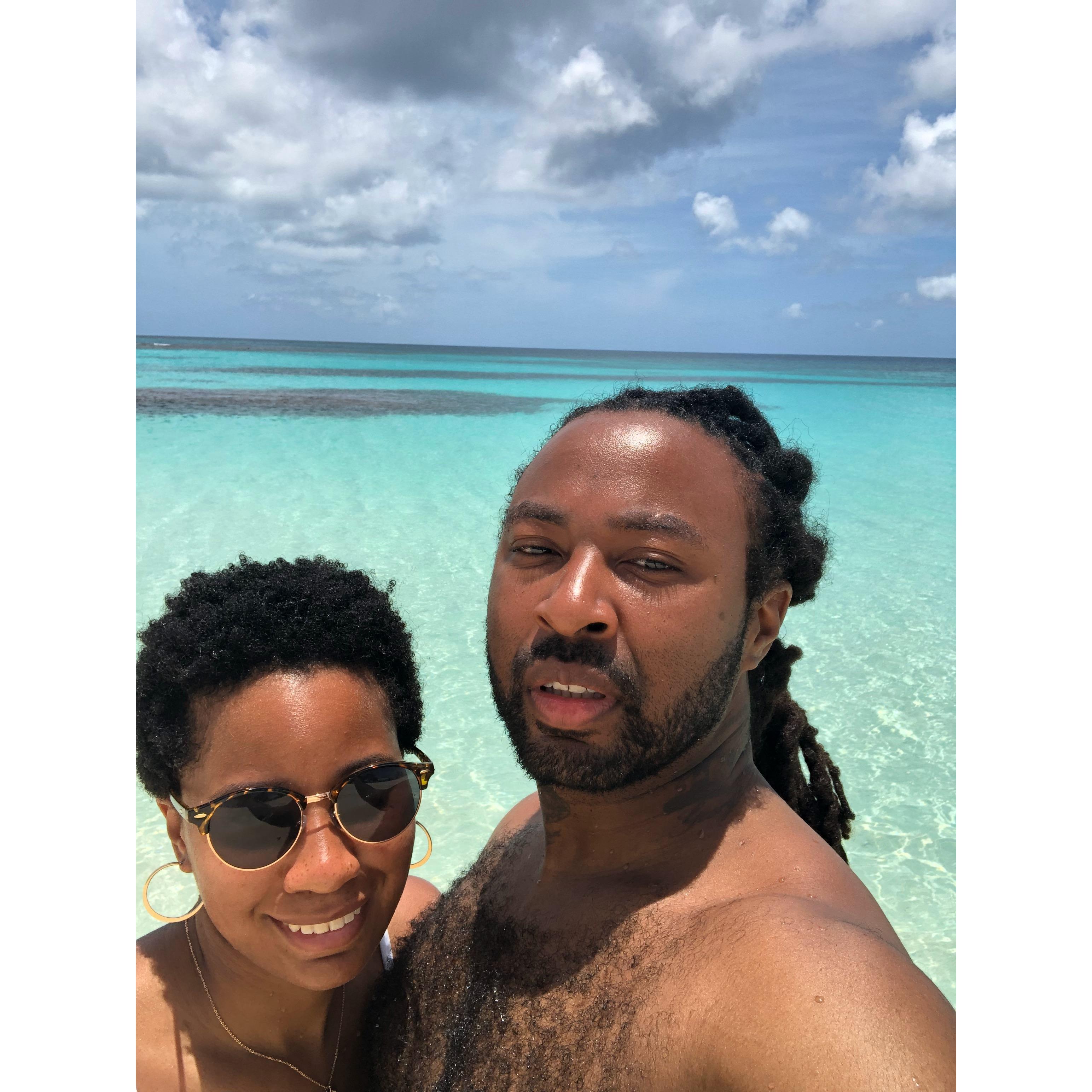 Shoal Bay in Anguilla (prettiest beach we have been to).