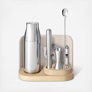 6-Piece Bar Set with Storage Base
