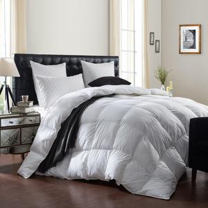 LUXURIOUS 1200 Thread Count GOOSE DOWN Comforter Duvet Insert, Queen Size, 1200TC - 100% Egyptian Cotton Cover, 750+ Fill Power, 50 oz Fill Weight, White Color