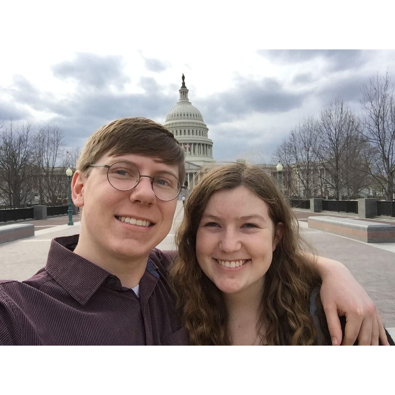 One of the times Kaleb visited me in DC