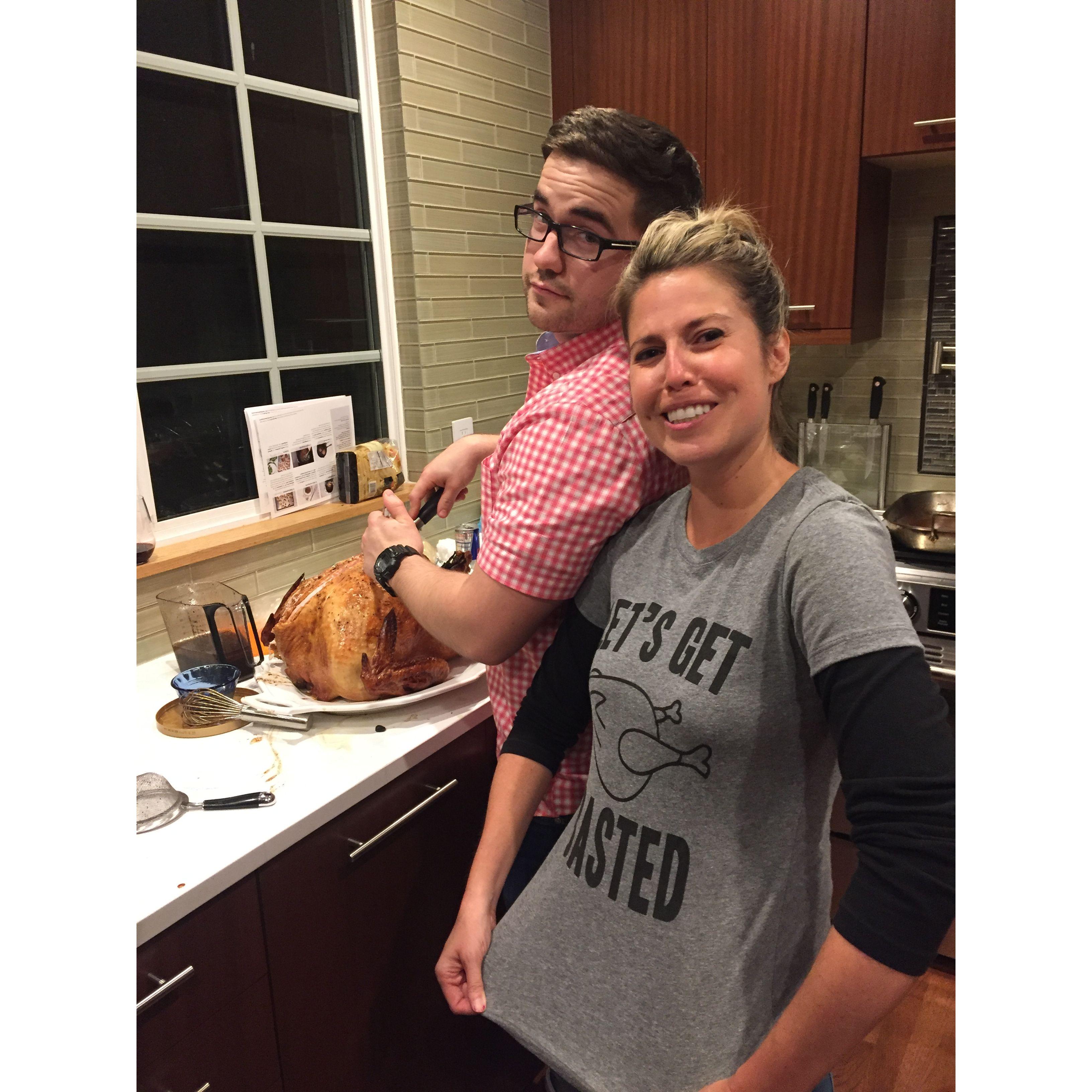 "Let's get basted" Kaleb & Tessa's sis, Britt: Thanksgiving, 2017
