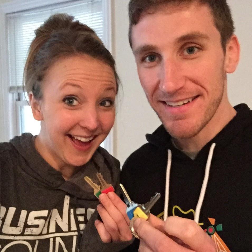 Our first set of keys together. We moved into our first apartment together on Roscoe St. in Lakeview in Spring 2017