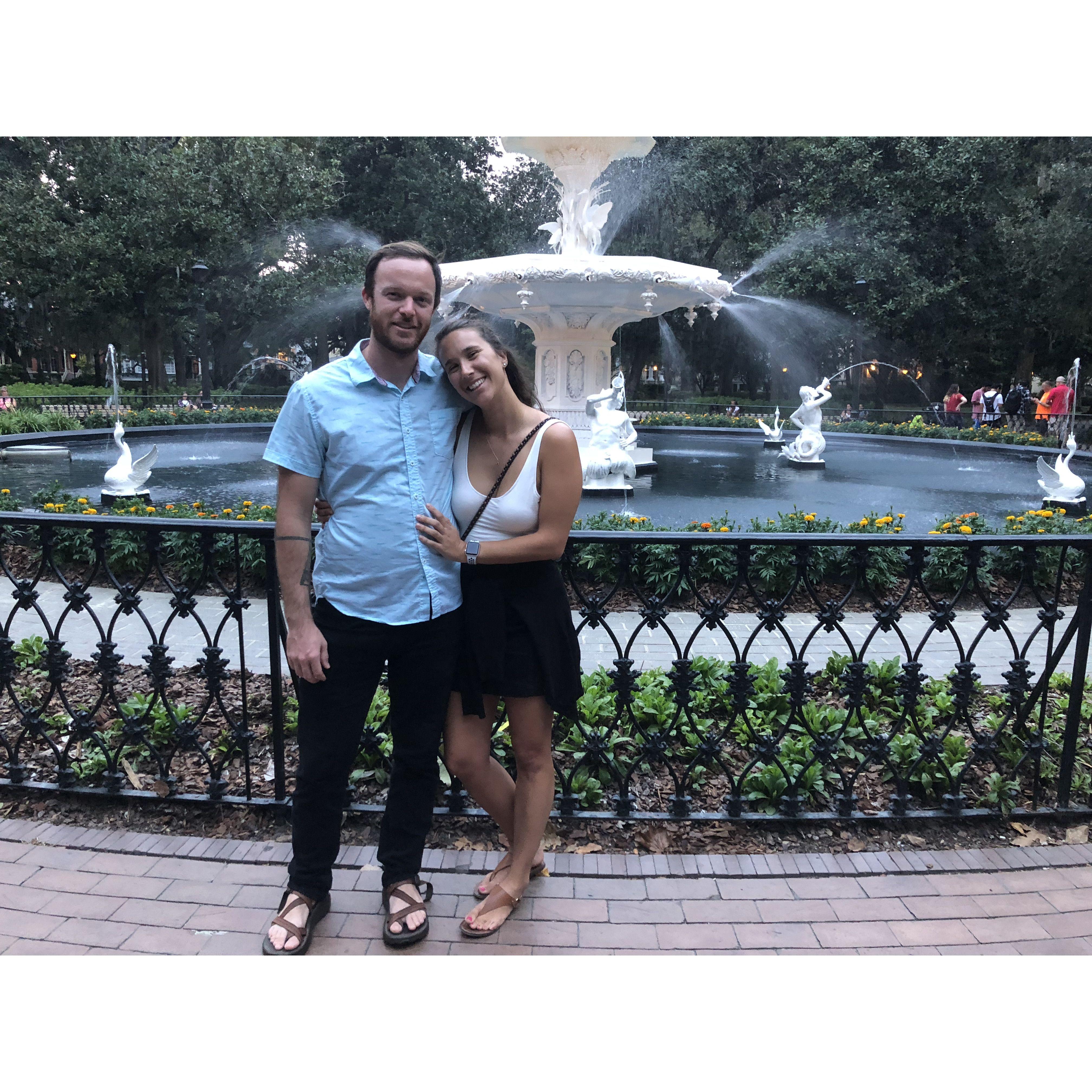 Our first weekend trip together in Savannah, GA