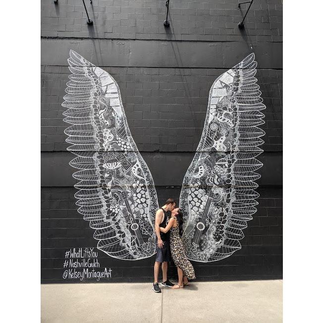 First anniversary as an engaged couple in Nashville,  y'all!