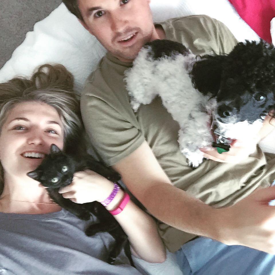 Our first family portrait after Lucy found Rosie.