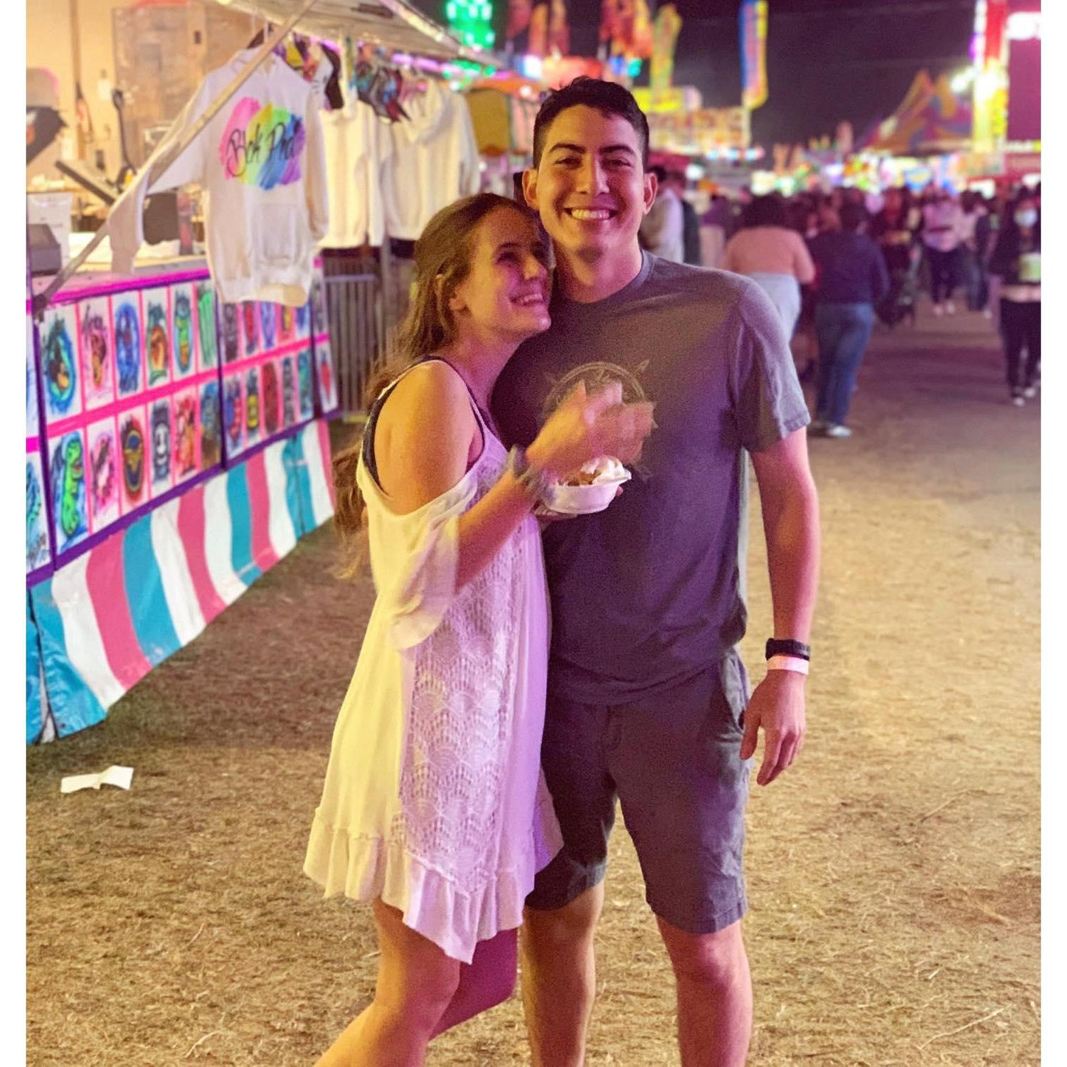 Strawberry festival after performing in the parade. Mar 2021