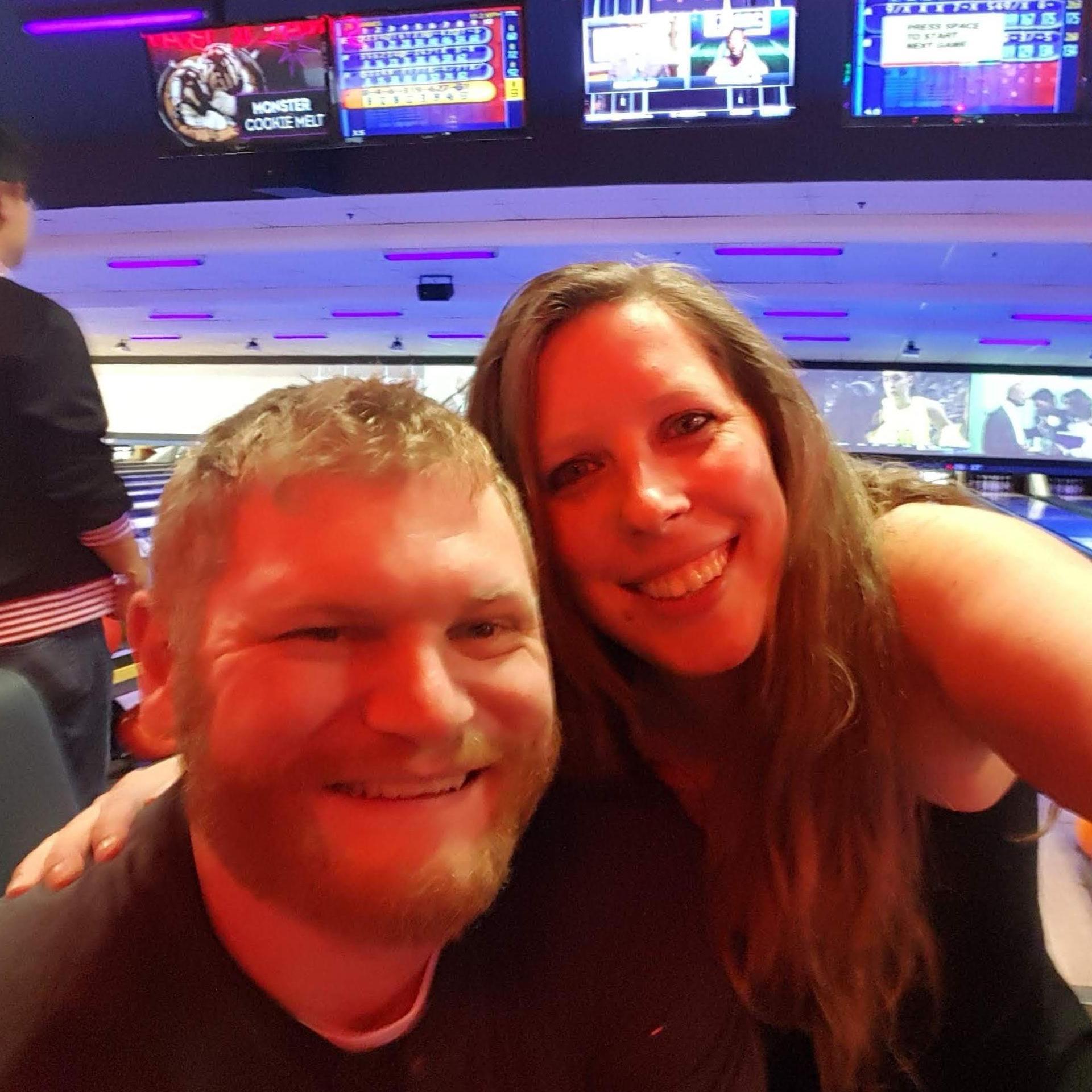 Bowling is one of the few games where Amanda beats Bryant. Competition is stiff.