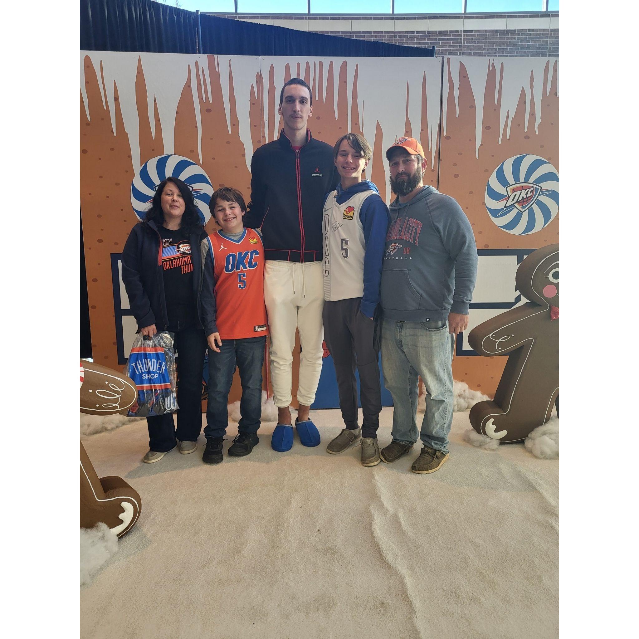 We LOVE our Thunder games. Go OKC!