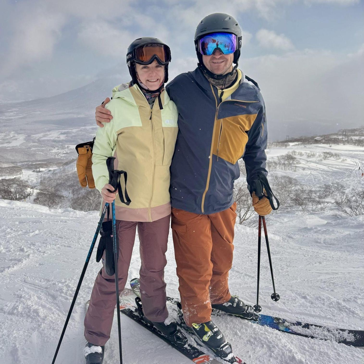 Skiing in Hokkaido, Japan