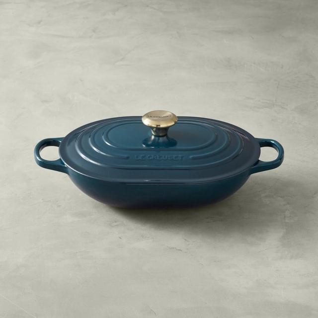 Le Creuset Signature Enameled Cast Iron Oval Braiser 3 3/4-Qt., Agave