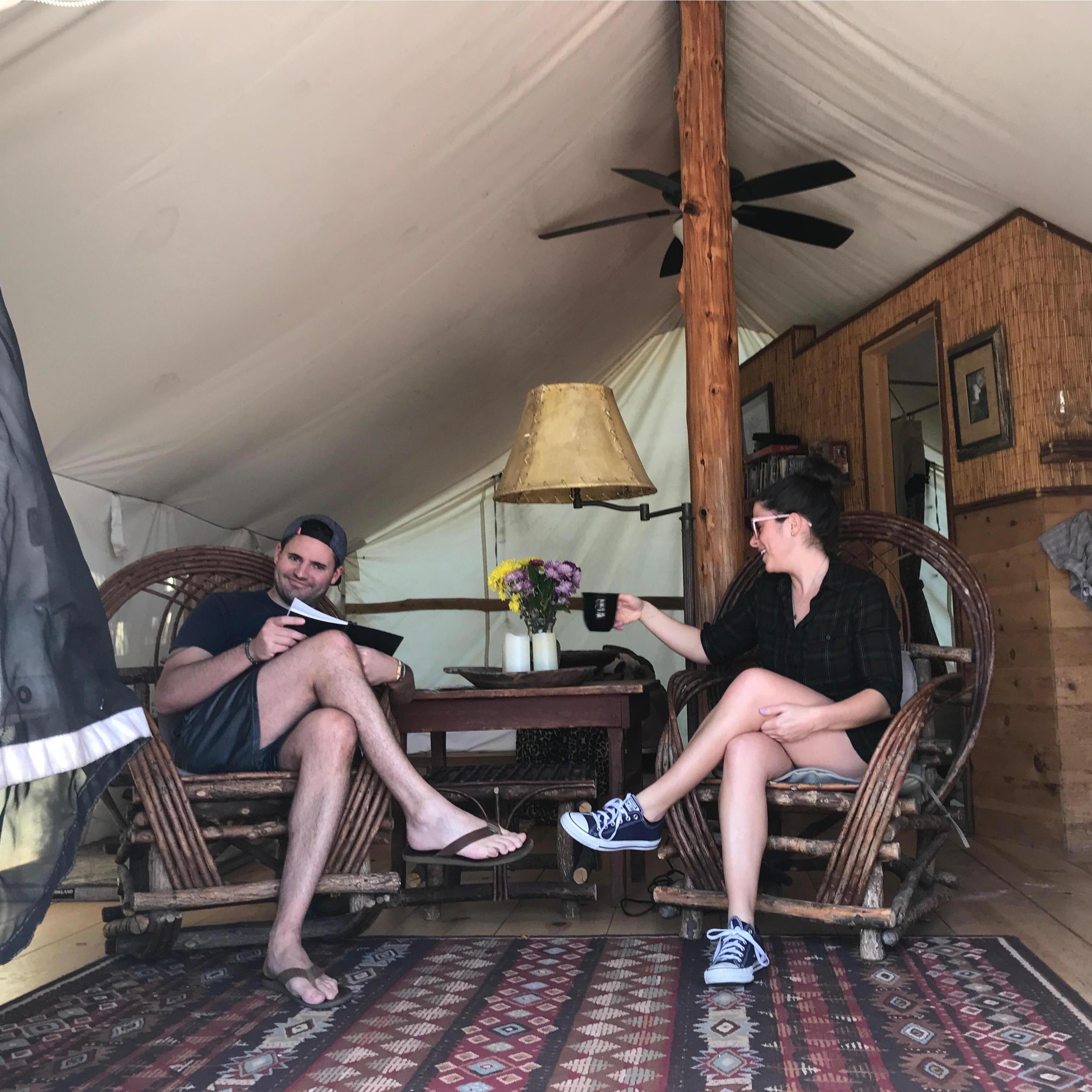 2 year anniversary, spent in a yurt