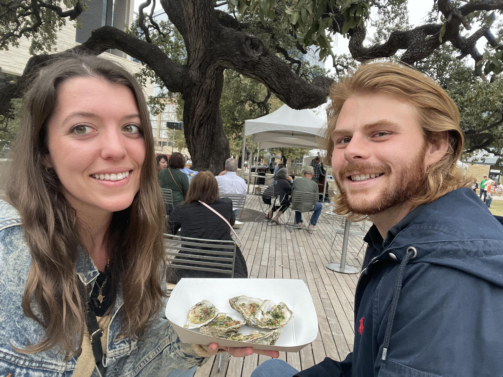 Enjoying our temporary time in Austin :) Austin Oyster Festival February 2023