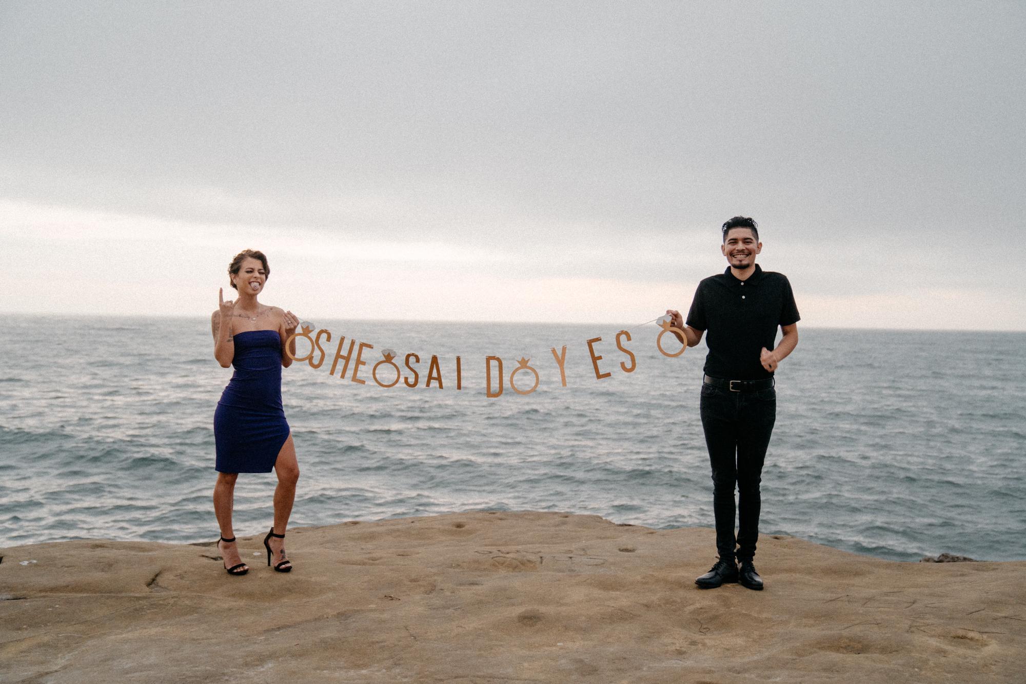 She said yes!