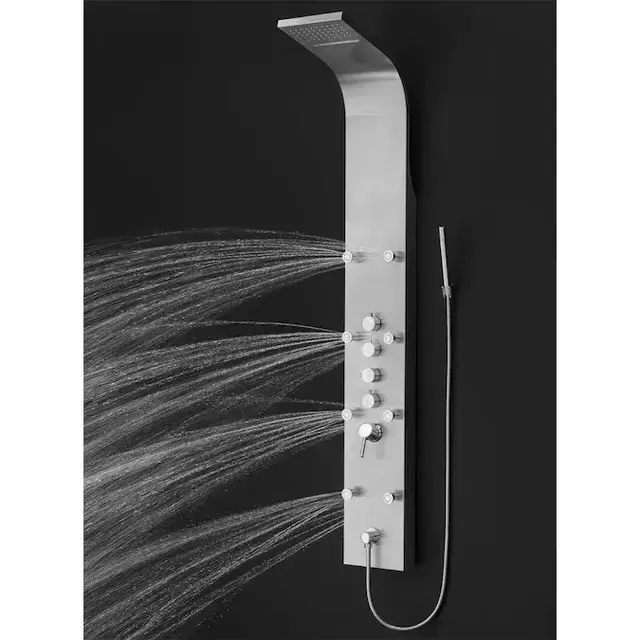 AKDY Stainless Steel 8-Spray Shower Panel System