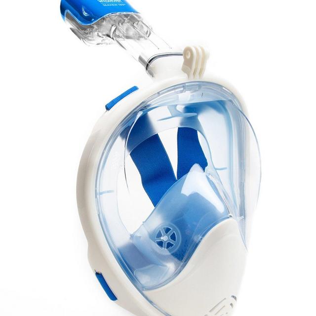 Seaview 180° GoPro Compatible Snorkel Mask- Panoramic Full Face Design. See More With Larger Viewing Area Than Traditional Masks. Prevents Gag Reflex with Tubeless Design
