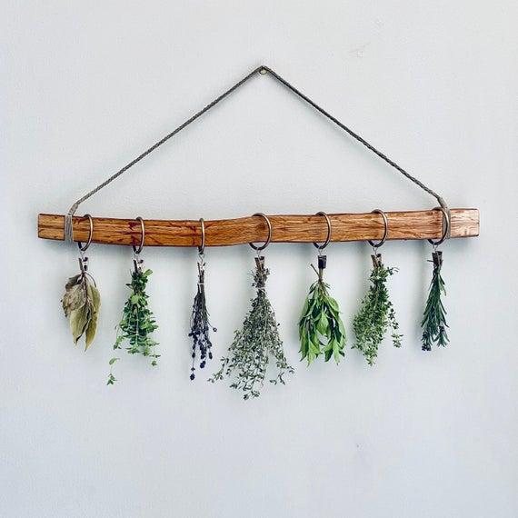 Herb Drying Rack - Oak Wood