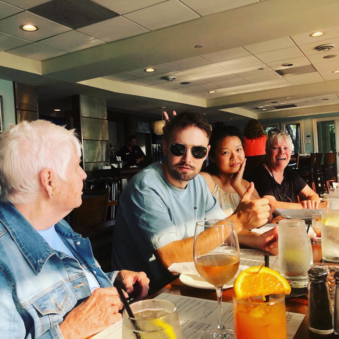 Family rehearsal dinner at the Lake House in Muskegon Michigan