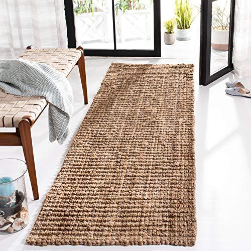 Safavieh Natural Fiber Collection NF447A Hand Woven Natural Jute Runner (2'6" x 4')