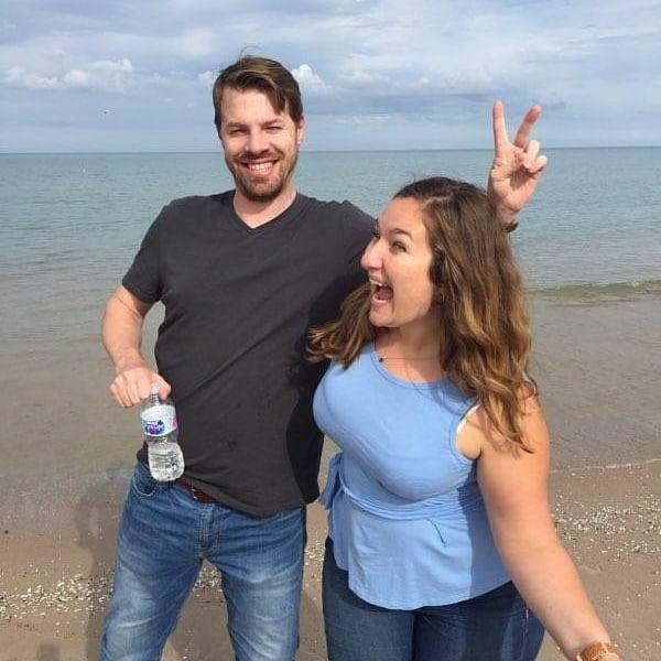 By Lake Michigan!