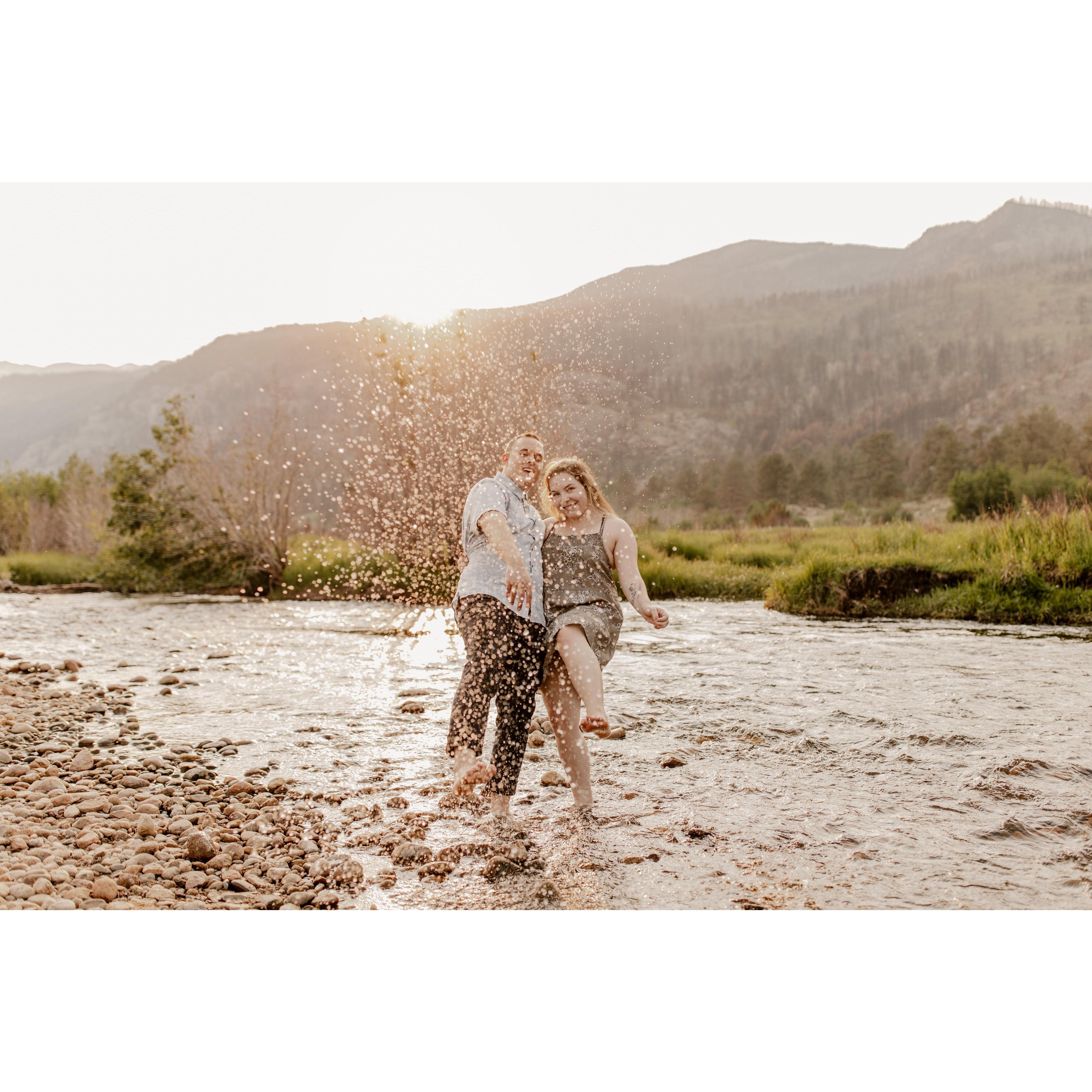 He will forever be my partner to jump in lakes, rivers, puddles, and any adventure I ask for, for forever.