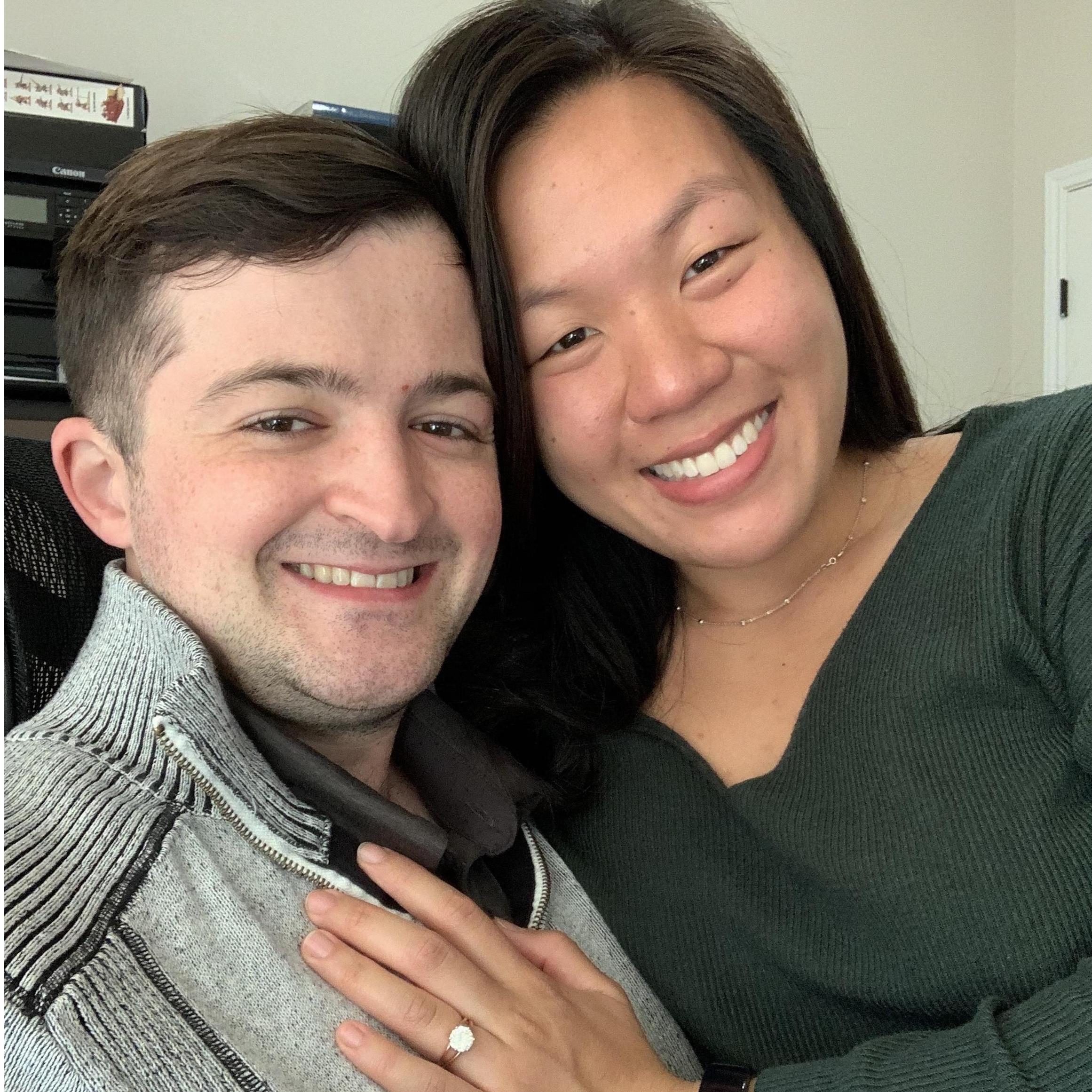 Our unofficial engagement photo, December 2020!