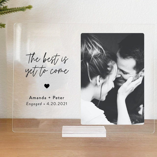 Engagement Gifts for Couple • Newly Engaged Gifts for Couple • Engagement Frame • Personalized Custom Gift • EP02