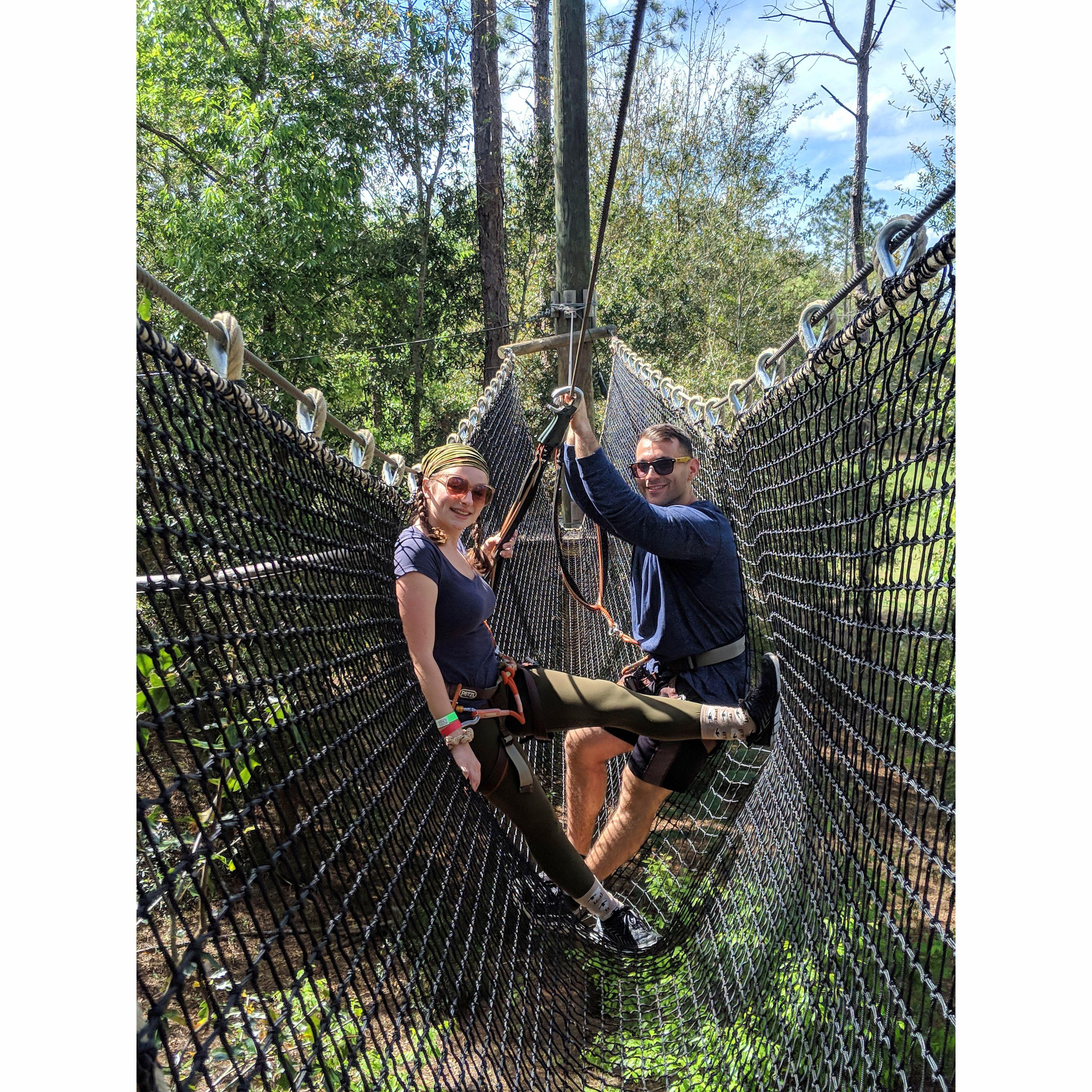 March 2019 - Zip lining