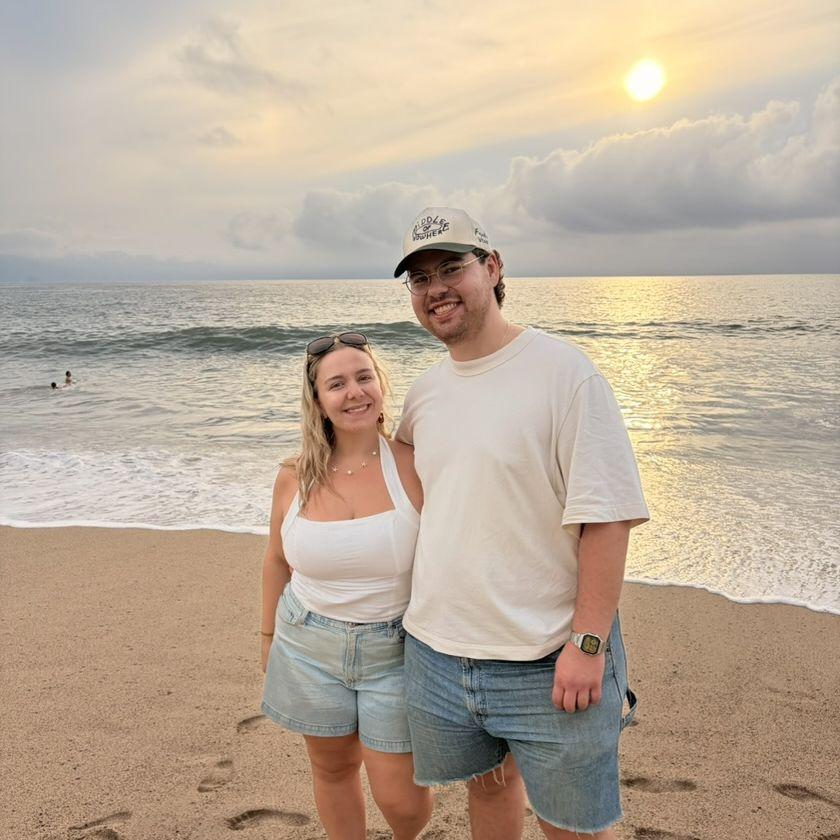 One of our most favourite things to do is travel together. Travel buddies for LIFE! This picture is us in Puerto Vallarta in January 2026.