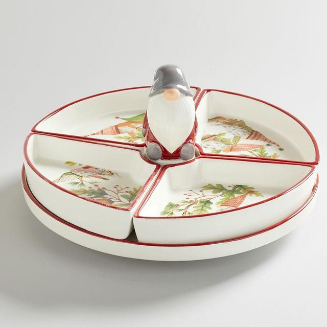 Forest Gnome Stoneware Lazy Susan