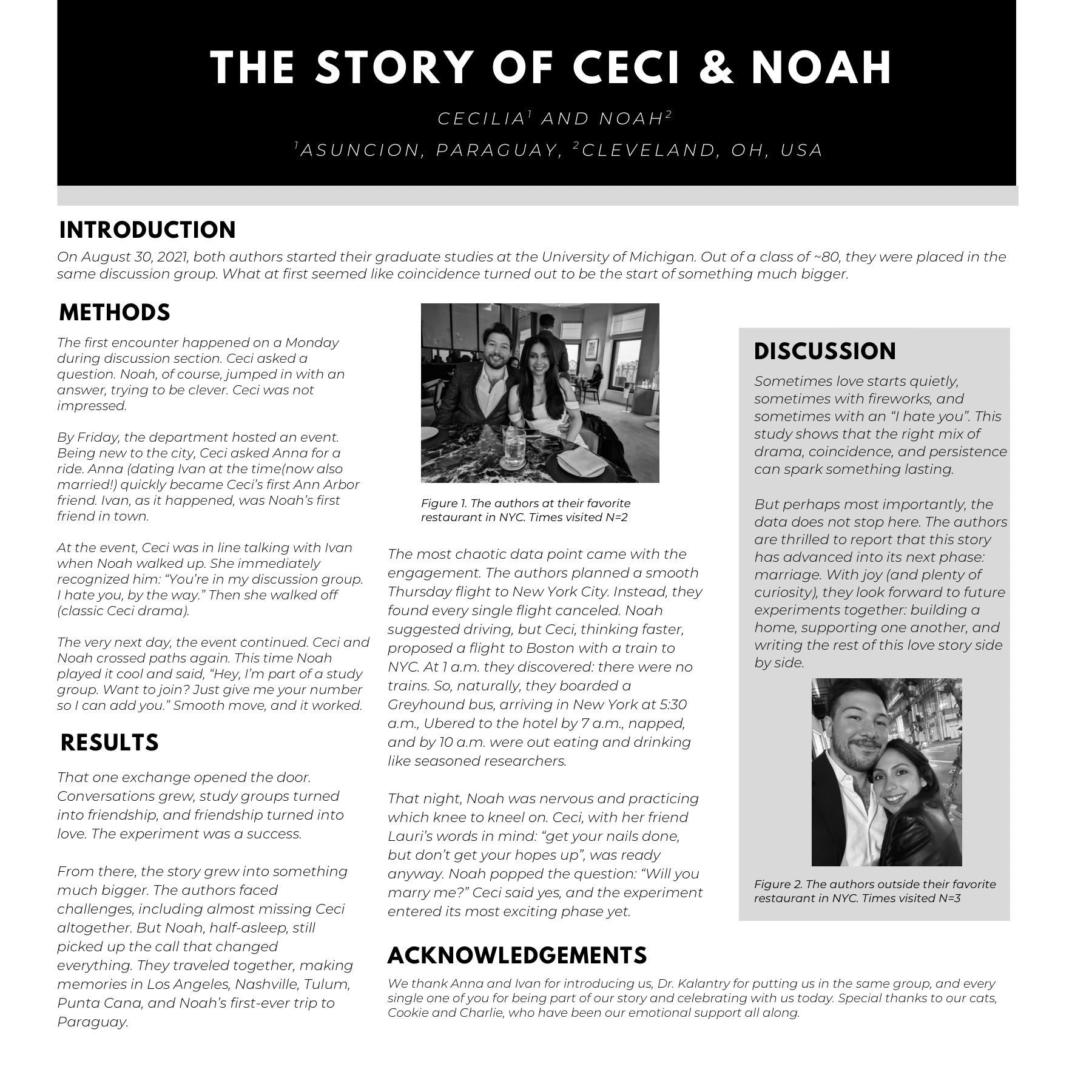 Our first paper together!