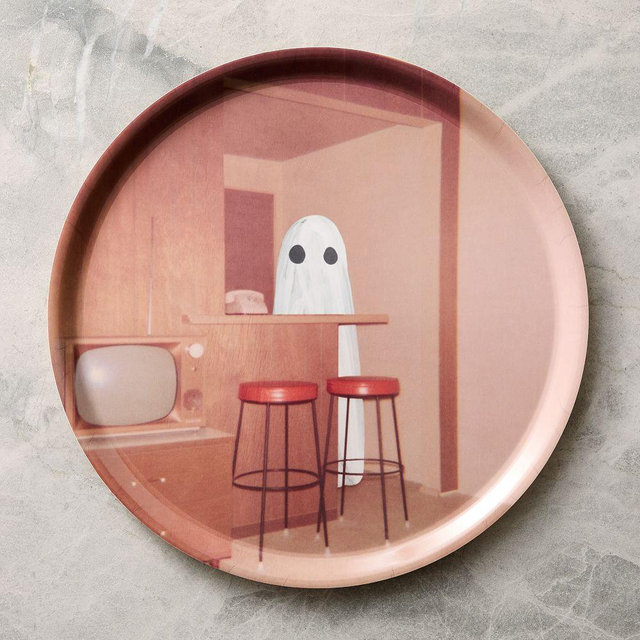 Angela Deane Ghosts Serve Tray, Bamboo, Ghost