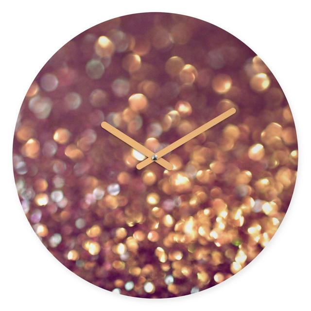 DENY Designs Lisa Argyropoulos Mingle 1 12-Inch Round Wall Clock