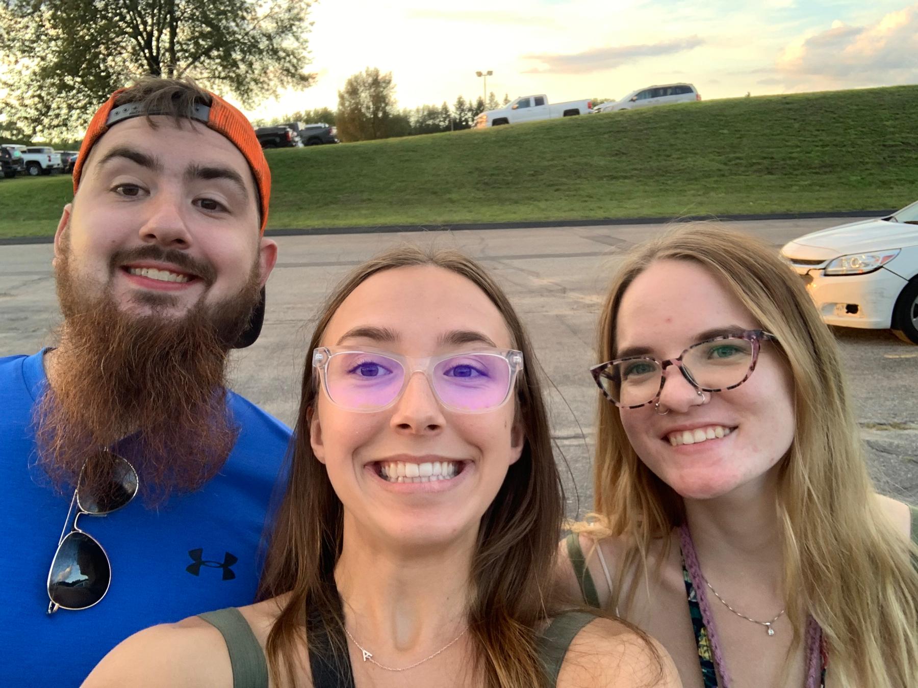 Anthony, Emily, and bridesmaid Brooke