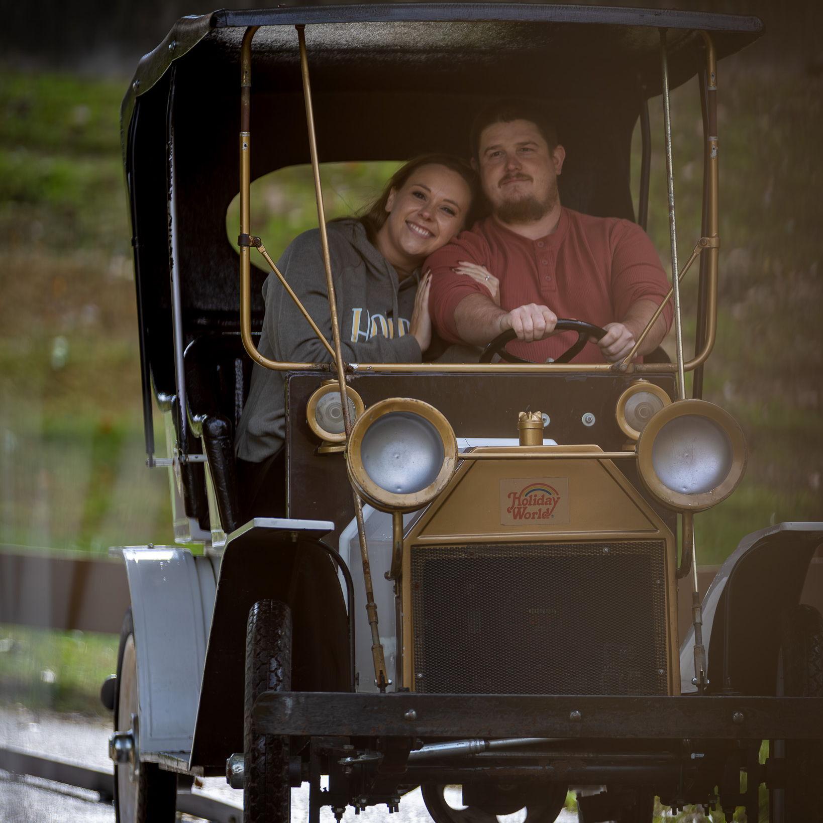 The only time Joey gets to drive...