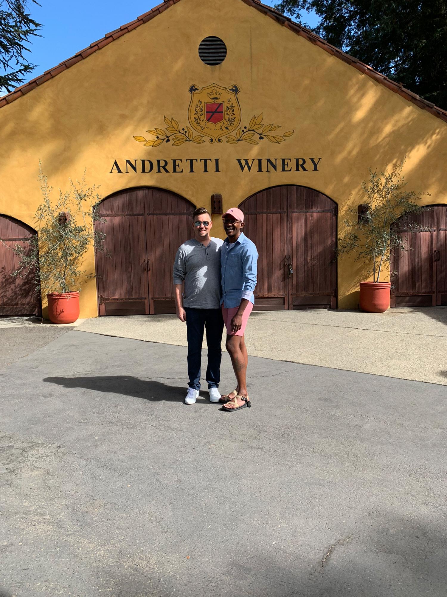 Andretti Winery in Napa..... this one was beautiful and the wine was delish!