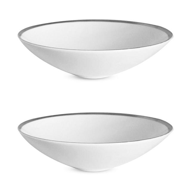 Twig New York Platinum Edge Soup/Pasta Bowl, Set of 2