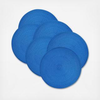 Round Woven Placemat, Set of 6
