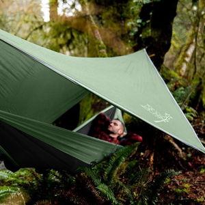 Wise Owl Outfitters Hammock Tarp, Hammock Tent - Rain Tarp for Camping Hammock - Camping Gear Must Haves w/Easy Set Up Including Tent Stakes and Carry Bag