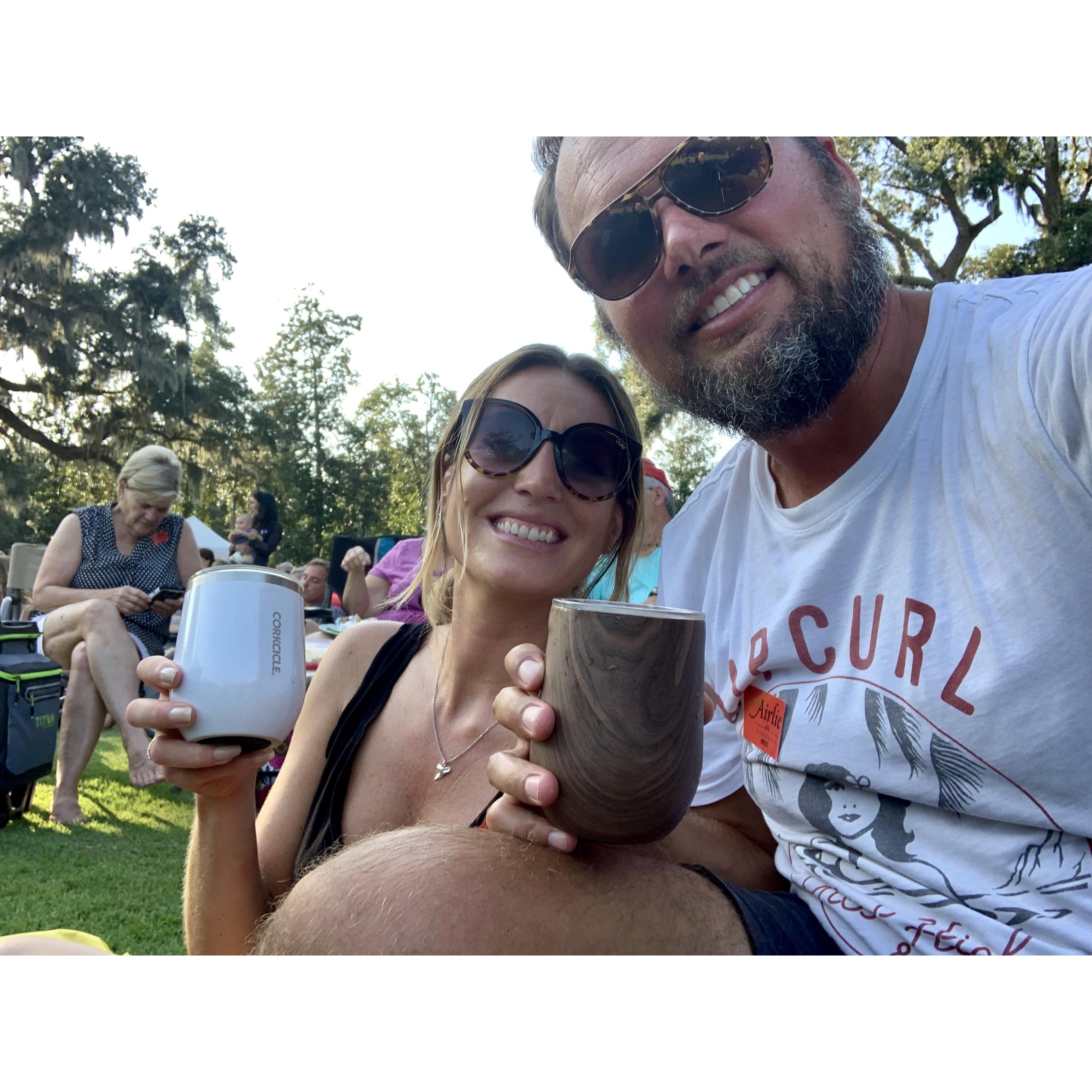 Airlie Garden Concert- you can find us here most Friday nights in the summer