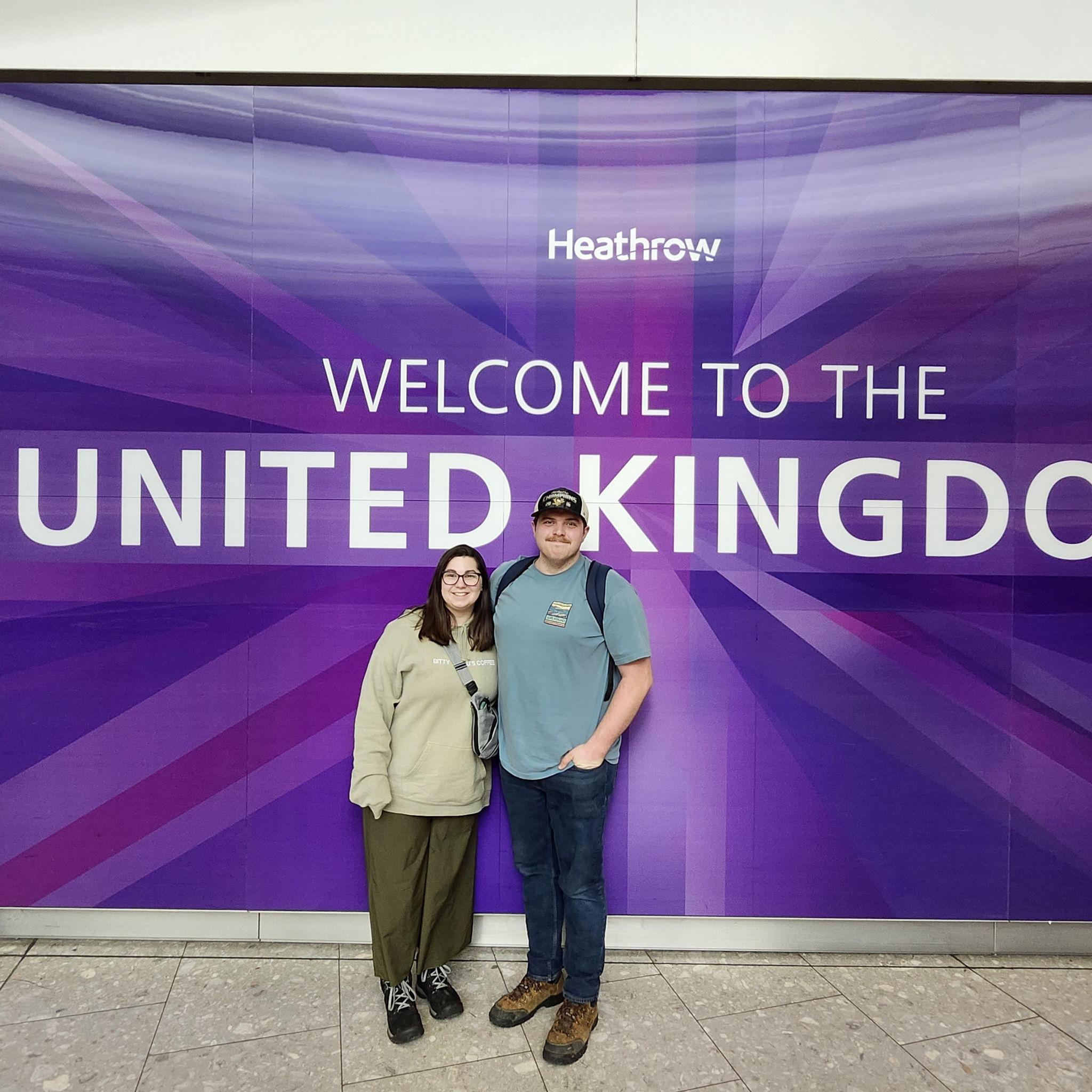 Dylan and Hannah Arriving in London, England May 21st 2025!