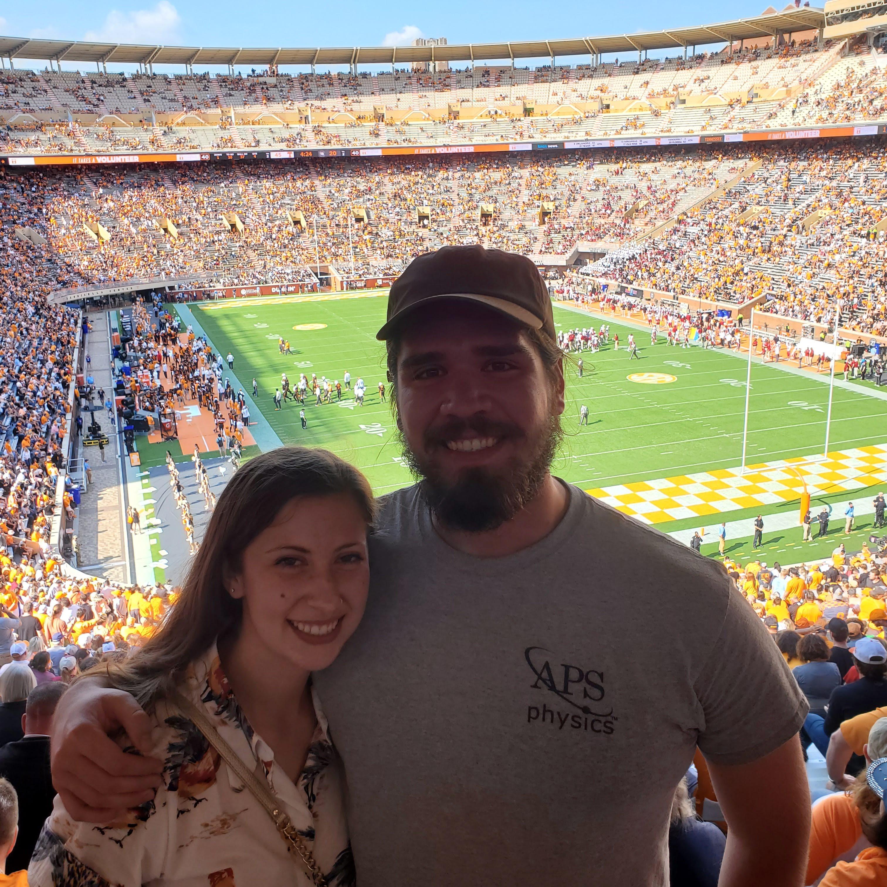 Josh's first SEC football game 