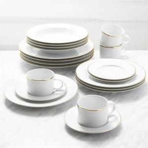 Maison Gold Rim 20-Piece Place Settings
