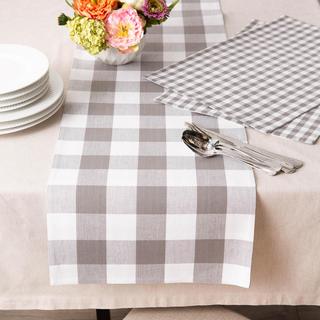 Reversible Gingham/Buffalo Check Table Runner