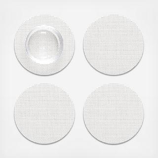 Mini Basketweave Round Coaster, Set of 4
