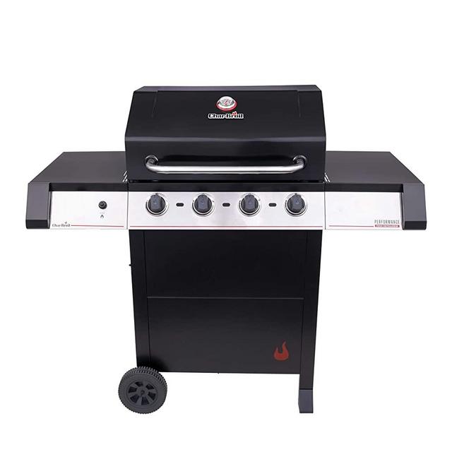 Char-Broil 463330521 Performance TRU-Infrared 4-Burner Cart-Style Liquid Propane Gas Grill, Black