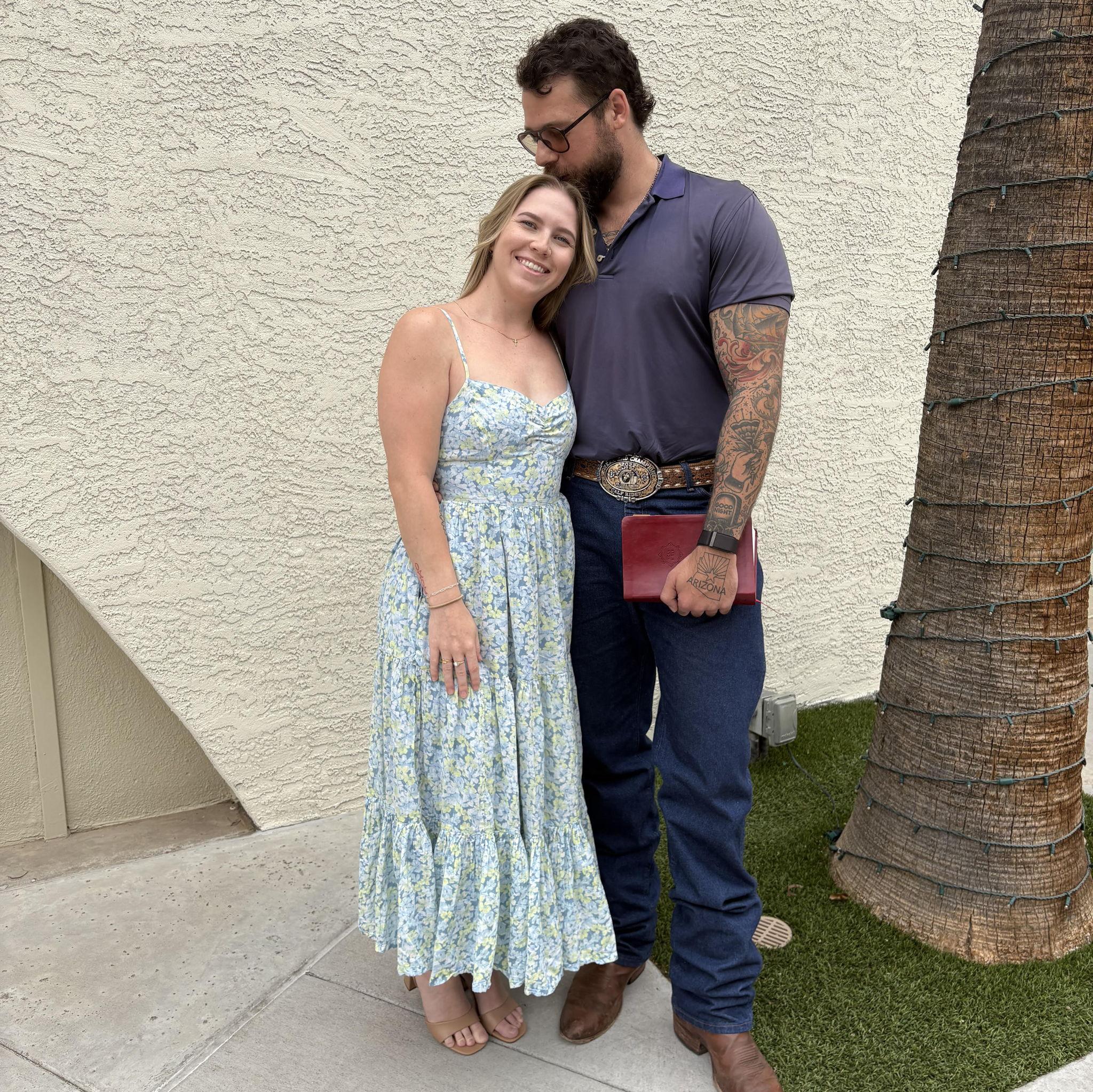 Our first picture together at church.