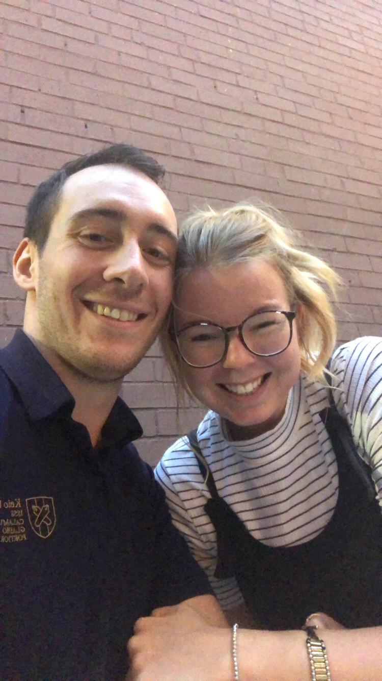 Our first anniversary while living in Chicago!